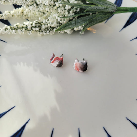 Kitty Studs | Calico Terrazzo