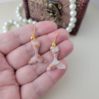 Mermaid Tail dangle | Translucent and Rose Gold