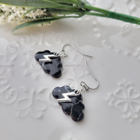 Stormy Cloud Dangle | Black | Darkest Night