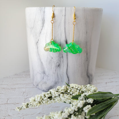 Cloud Dangle (Small) | Green | Farrah