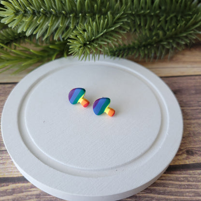 Mushroom Studs | Rainbow