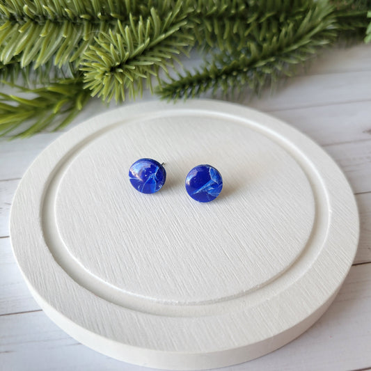 Circle Studs | Blue Marble