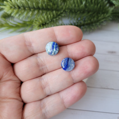 Circle Studs | Blue Marble