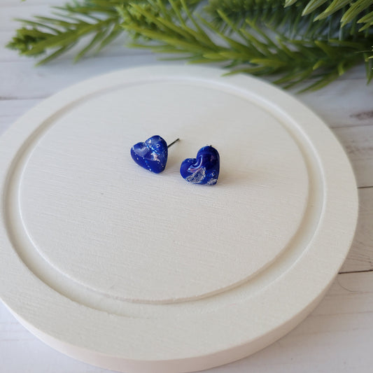 Heart Studs | Blue Marble