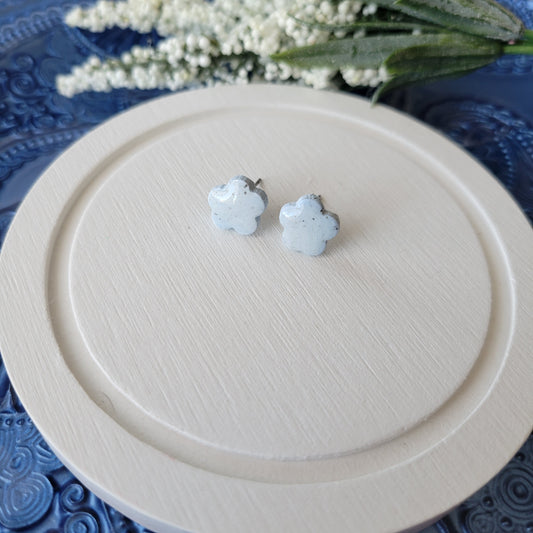 Flower Studs (Small) | Light Blue