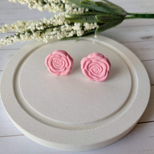 Flower Studs | Pink Rose