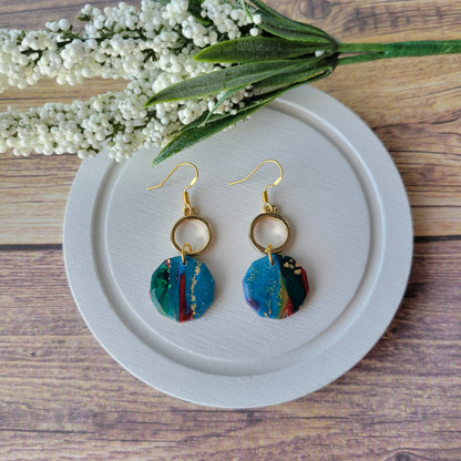 Tessa Dangle | Multi Colored Marble | Charm