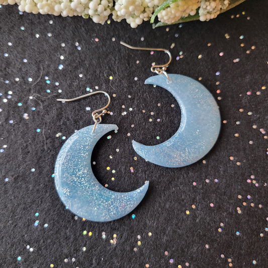 Moon Dangle | Light Blue