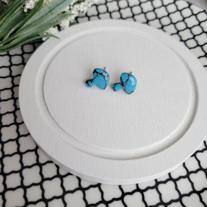 Mushroom Studs | Turquoise