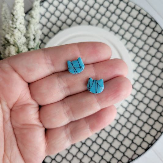 Kitty Studs | Turquoise