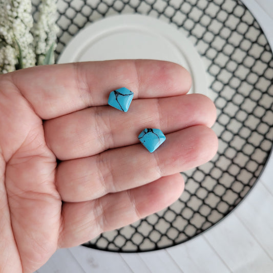 Diamond Studs | Turquoise