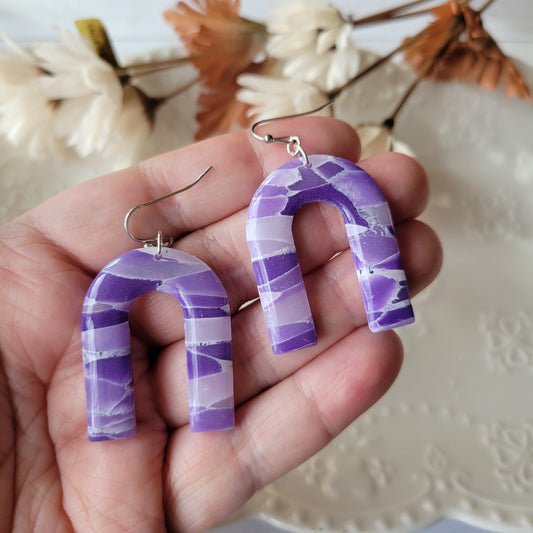 Arabella Arch Dangle | Purple | Lavender Fields