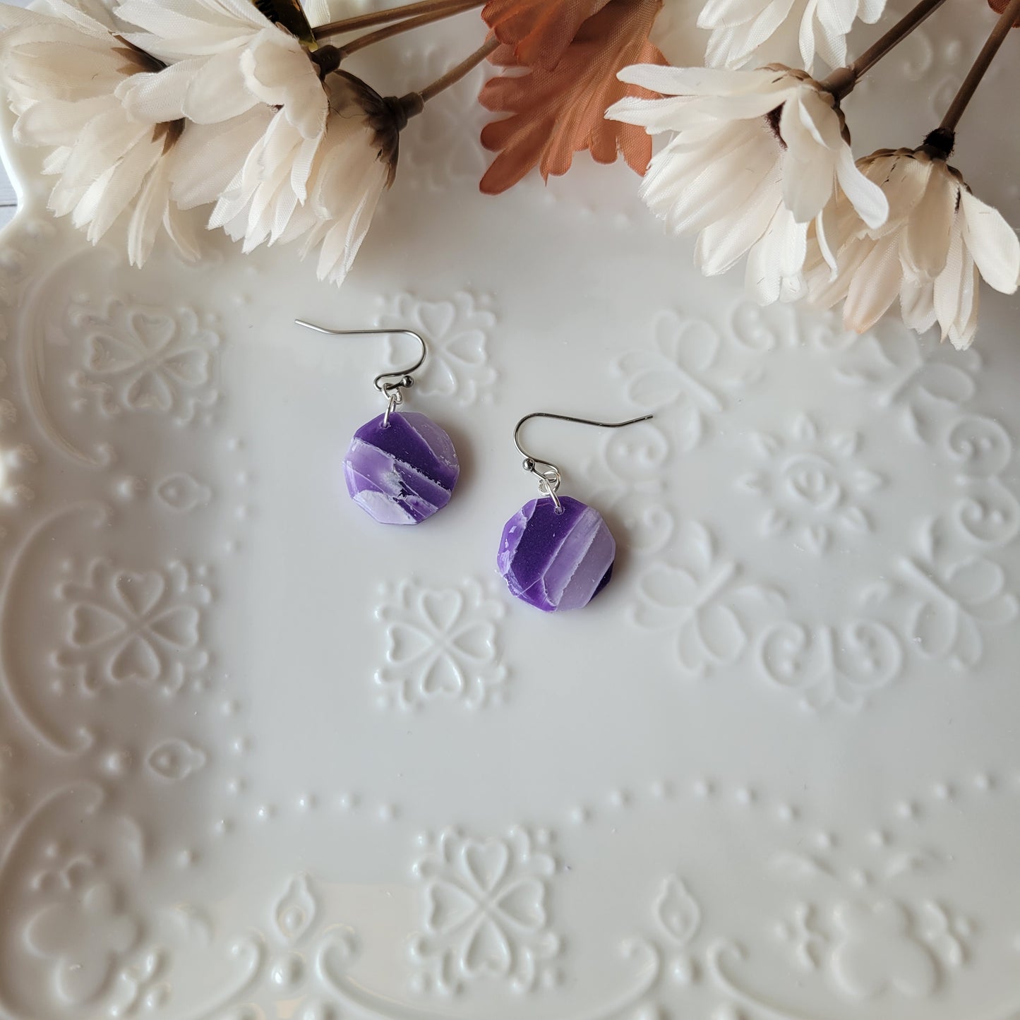 Circle Dangle | Purple | Lavender Fields