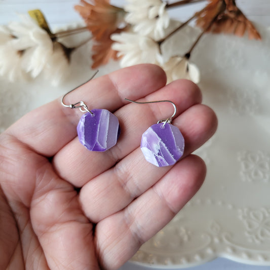 Circle Dangle | Purple | Lavender Fields