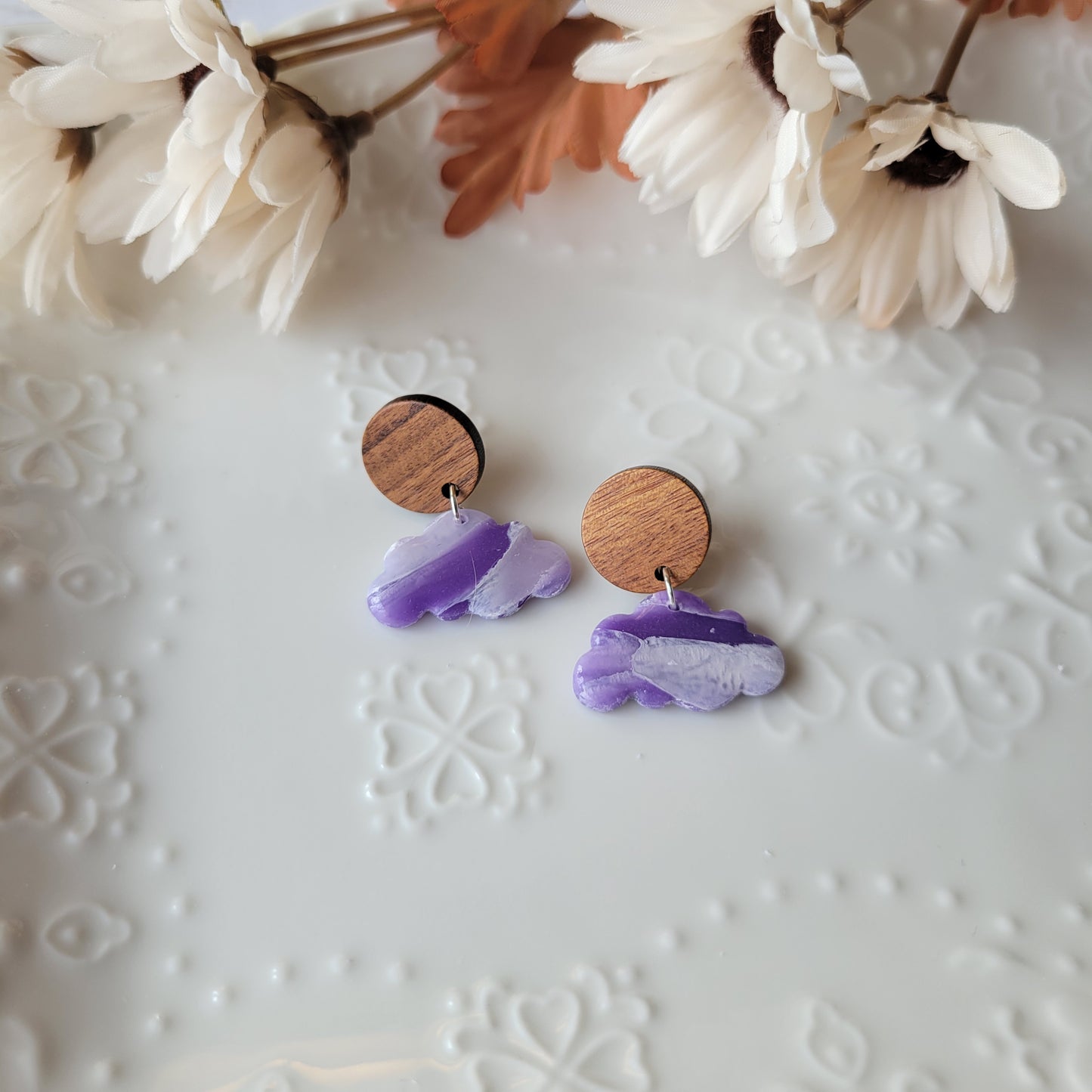 Small Cloud Dangle | Purple | Lavender Fields