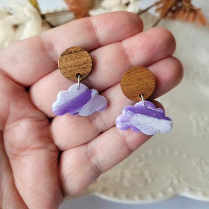 Small Cloud Dangle | Purple | Lavender Fields