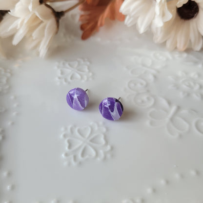 Circle Studs | Purple | Lavender Fields