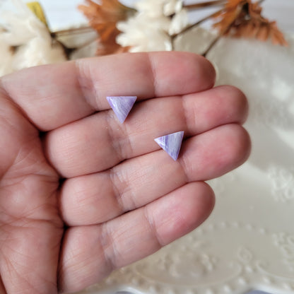 Triangle Studs | Purple | Lavender Fields