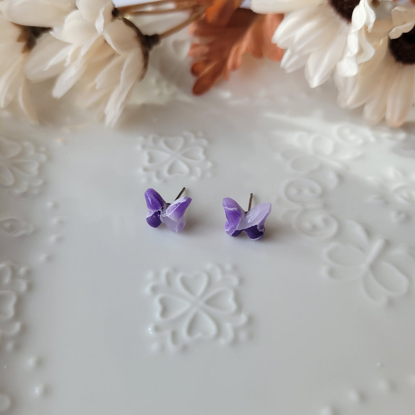 Butterfly Studs | Purple | Lavender Fields