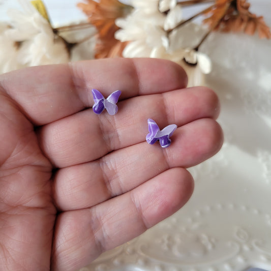 Butterfly Studs | Purple | Lavender Fields