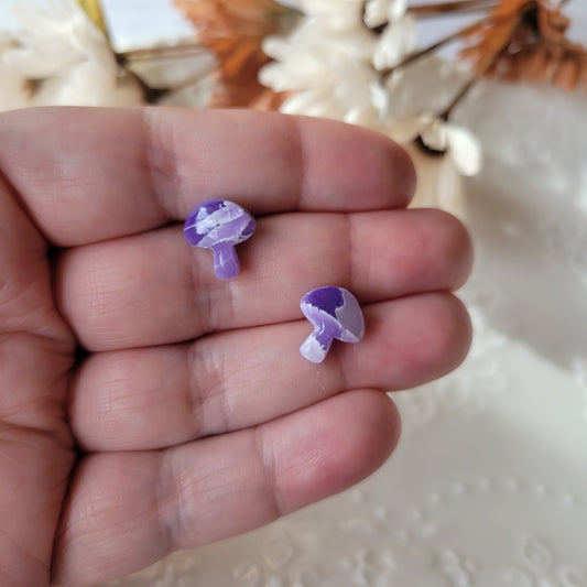 Mushroom Studs | Purple | Lavender Fields