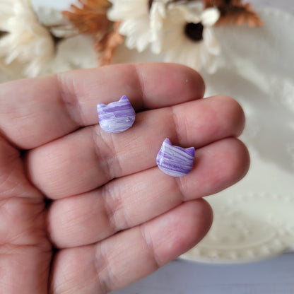 Kitty Studs | Purple | Lavender Fields