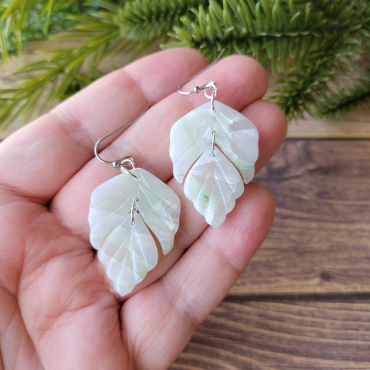 Eve Dangle | Light Green Marble