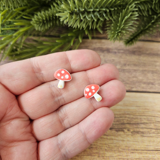 Toadstool Mushroom Studs