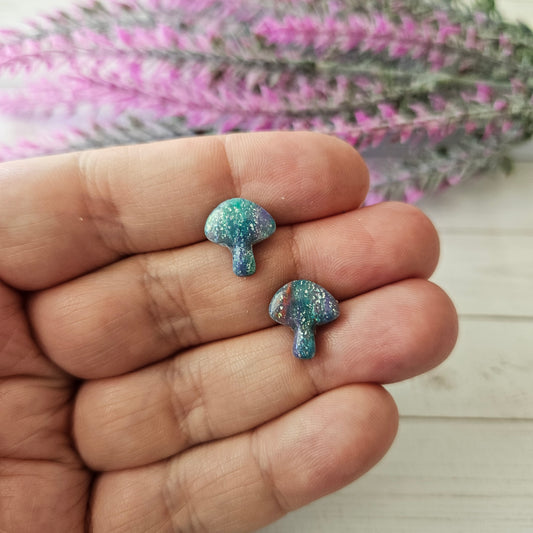 Mushroom Studs | Mermaid Marble