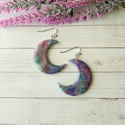 Moon Dangle | Mermaid Marble