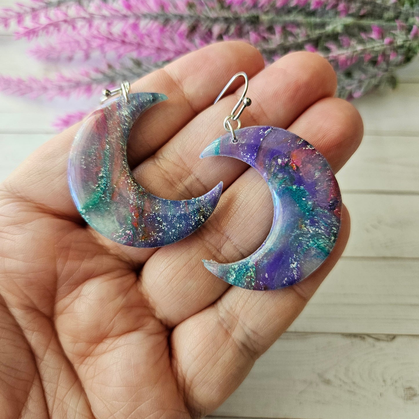 Moon Dangle | Mermaid Marble