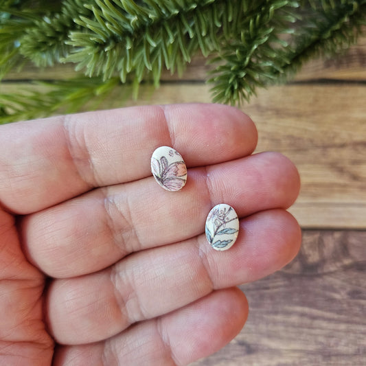 Oval Studs | Wildflower