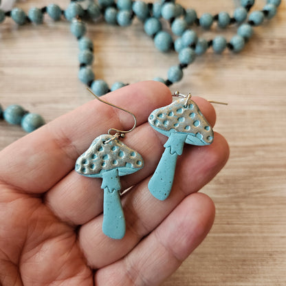 Large Mushroom Dangle | Robin Egg