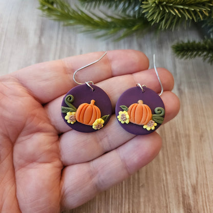 Circle Dangle | Pumpkin