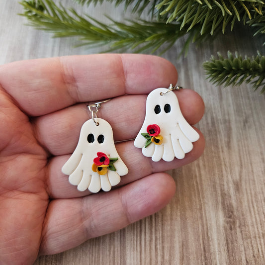 Ghost Dangle | Red Floral