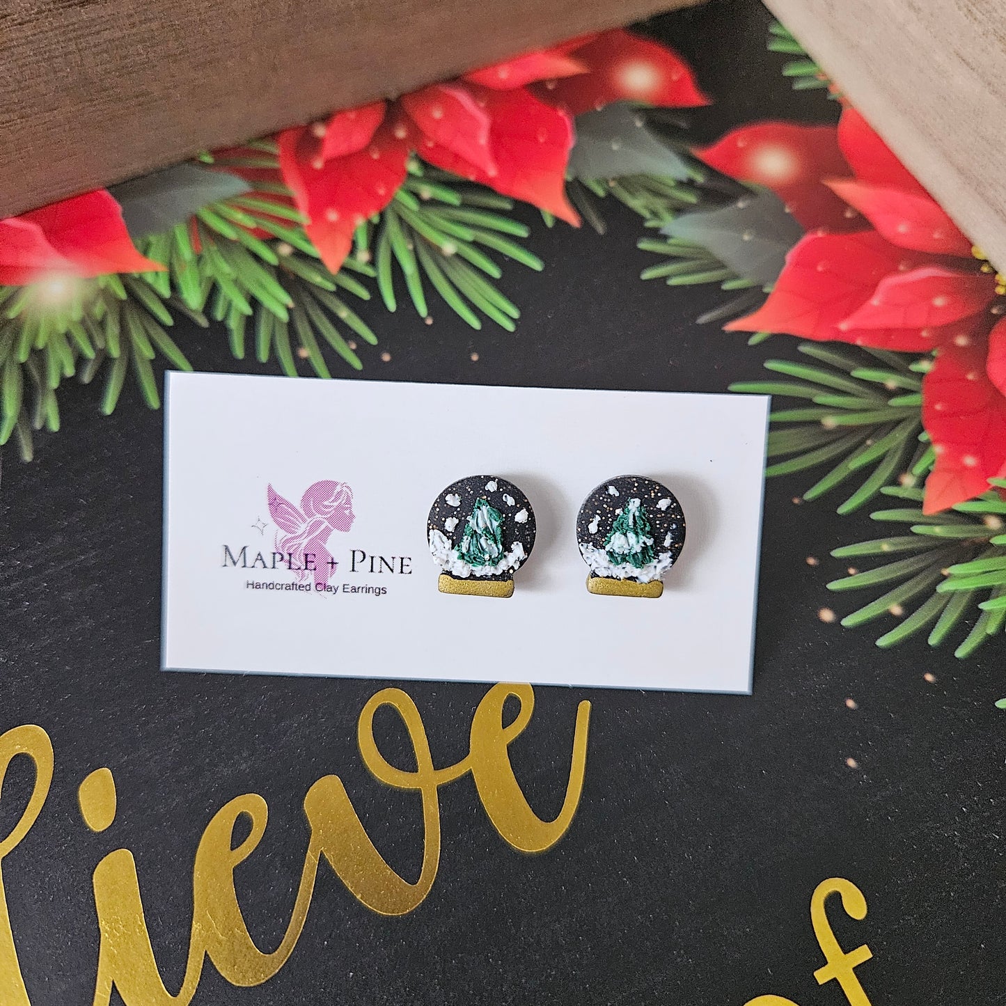 Snow Globe Studs